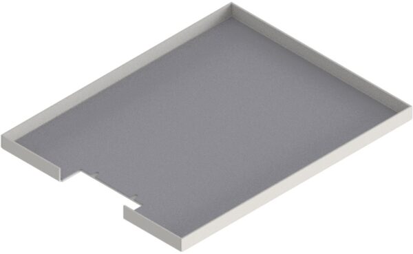 Produktbild UBK 401 225  -  Deckel für Bürstenauslass zu UBK 400 mit Kante geschlossen aus ALU 2.5mm, 22mm Vertiefung
